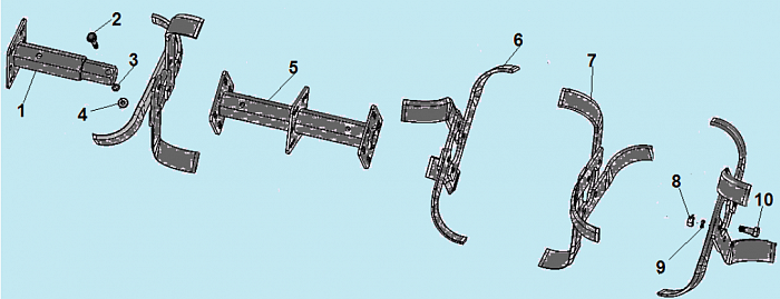 8  ФРЕЗЫ DC1193E МОТОБЛОК CHAMPION