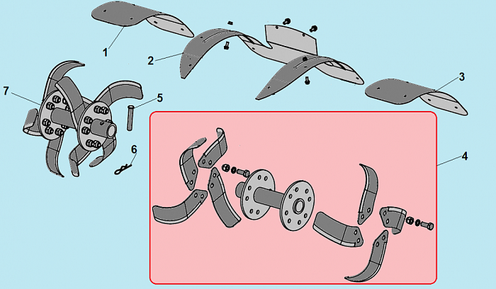 5  ФРЕЗЫ КУЛЬТИВАТОР CHAMPION ВC5602 до 2018 ГОДА
