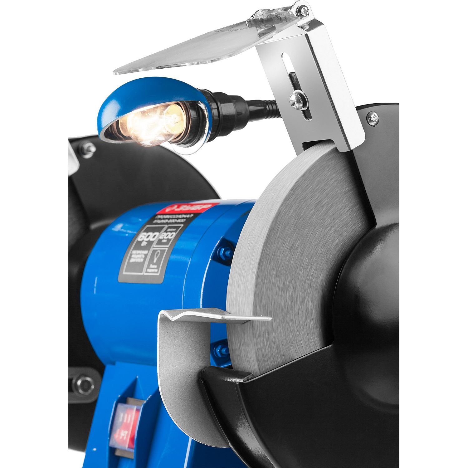 Точило с фонарем ЗТШМЭ-200-600